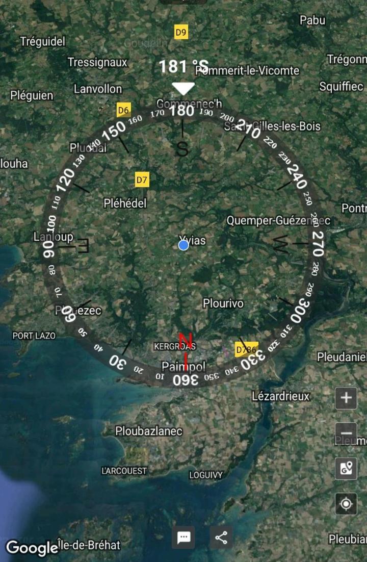 Chambre D'Hote Proche Mer Yvias Exteriör bild